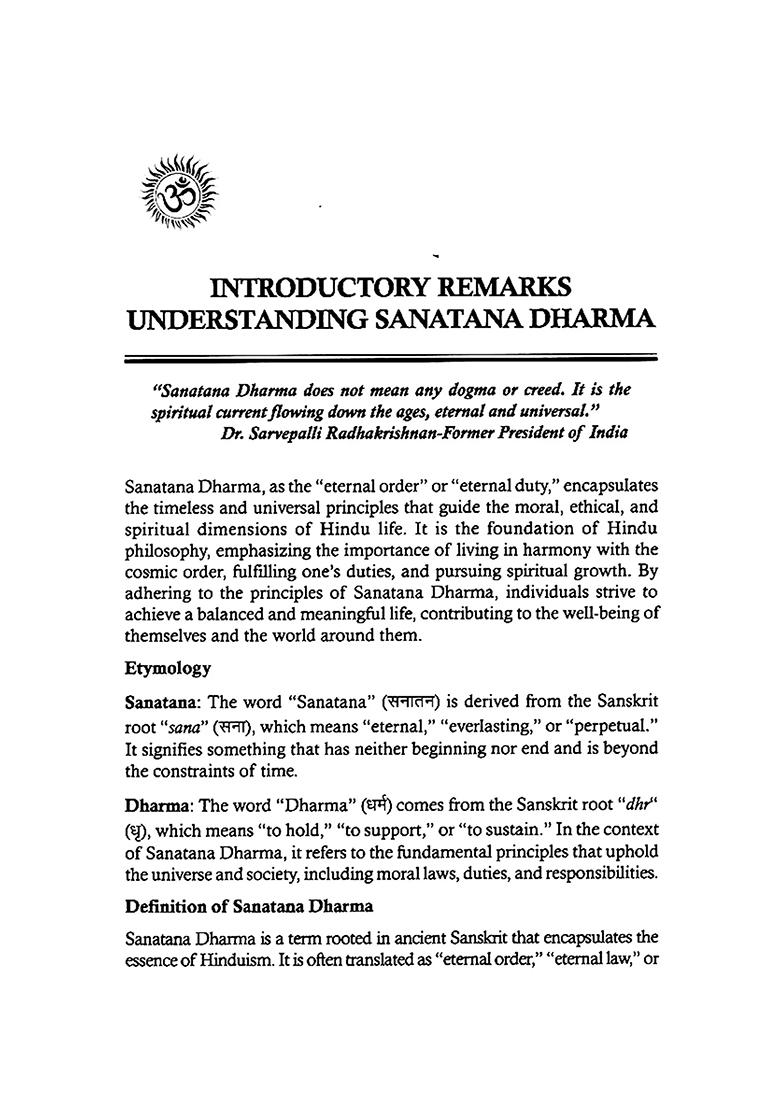 Sanatana Dharma: A Layman