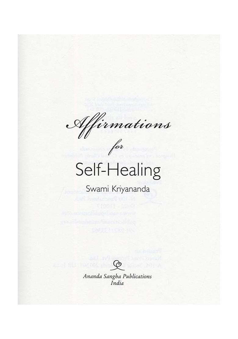Affirmations Of Self-Healing - Indya