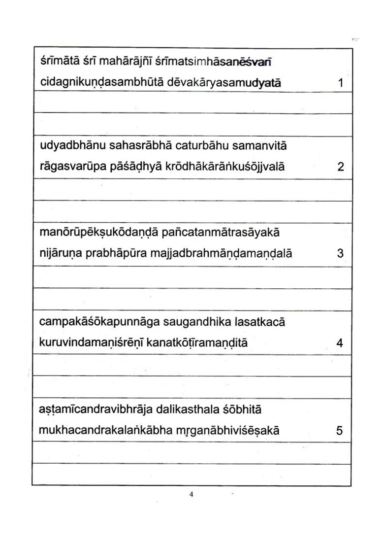 Sri Lalita Sahasranama Lekhana Mahayajna - Indya