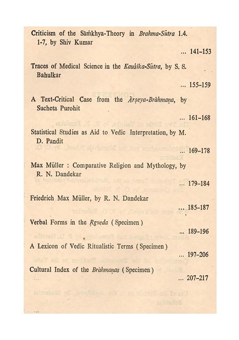 Cass Studies, No 2 Including Articles On Two Births Of Vasistha And Samavedic Tradition To Vedic Ritual (An Old And Rare Book) - Indya