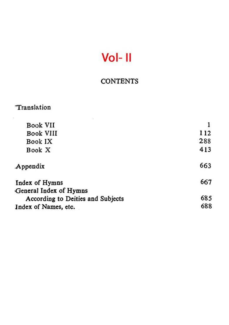 The Hymns Of The Rigveda: Translated With A Popular Commentary (Set Of 2 Volumes) - Indya
