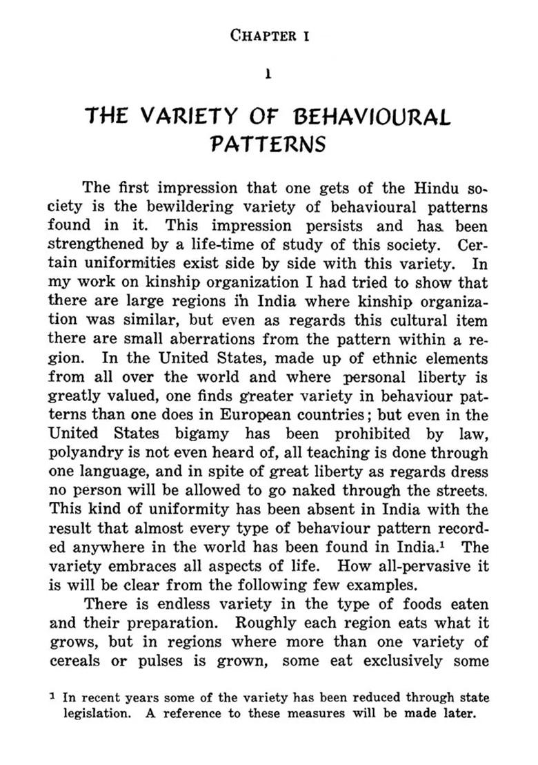 Hindu Society- An Interpretation - Indya