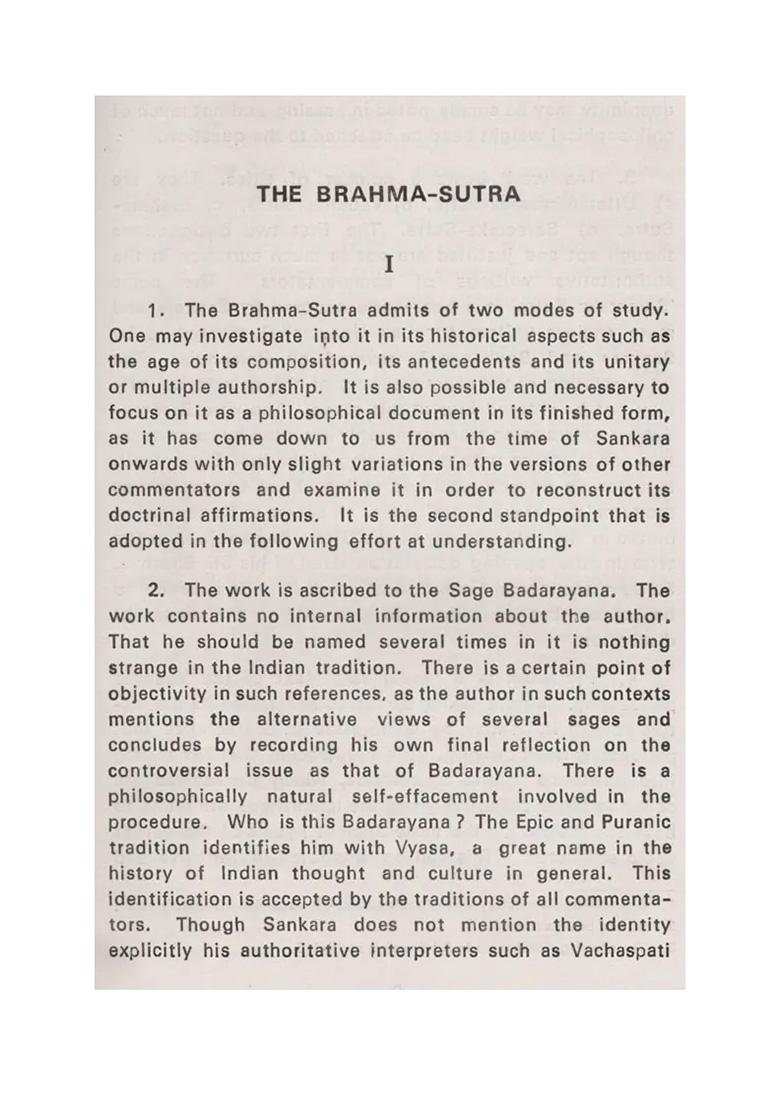 Sri Bhashya On The Philosophy Of The Brahma-Sutra - Indya