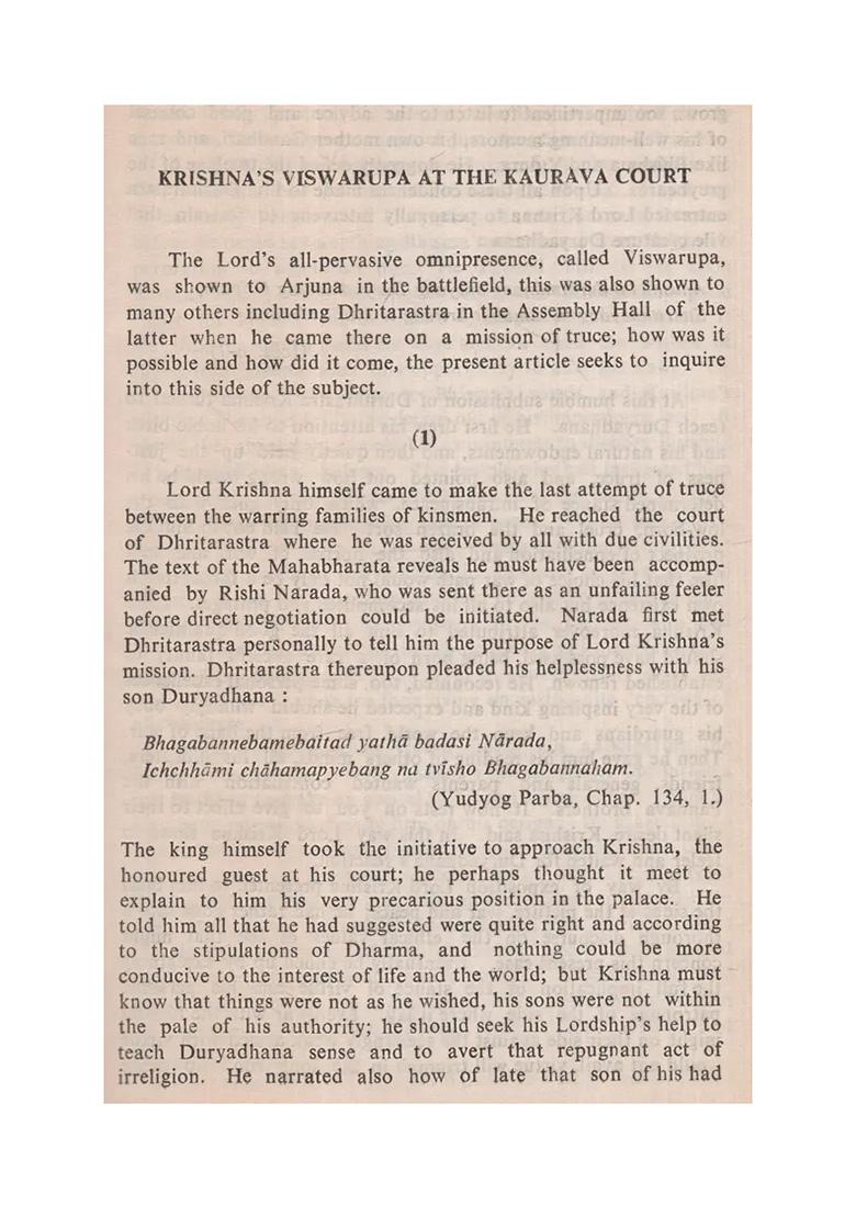 An Episodic Interpretation Of The Mahabharata - An Old And Rare Book - Indya