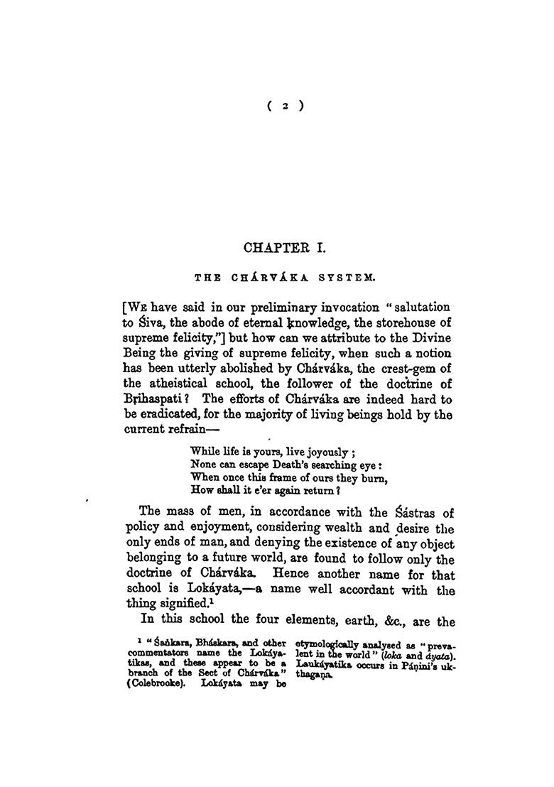 The Sarva Darsana Samgraha Or Review Of The Different Systems Of Hindu Philosophy - Indya