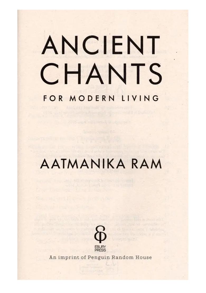 Ancient Chants For Modern Living - Indya