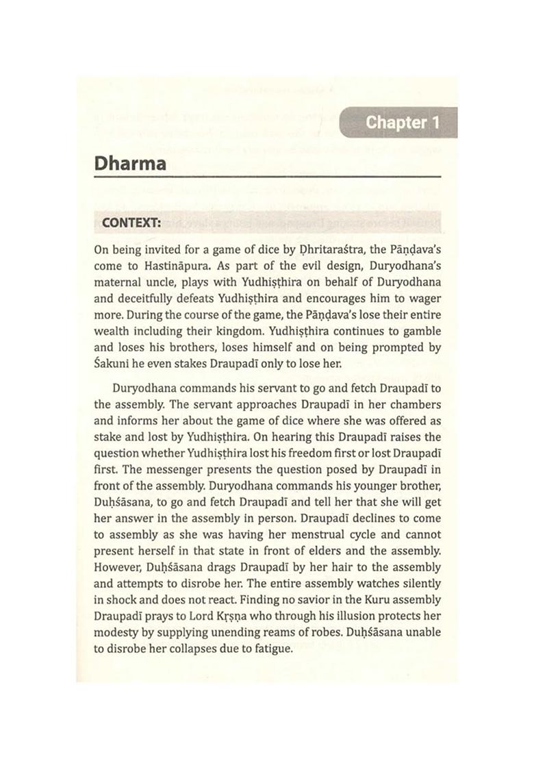 Maxims From Mahabharata - Indya