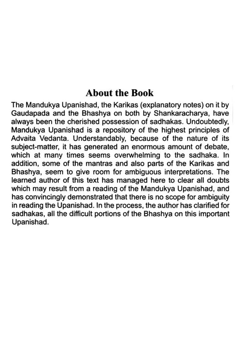 Samsayaghni: Book Which Explains The Difficult Portions Of The Mandukya Upanishad - Indya