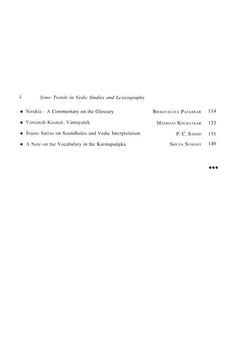 Some Trends In Vedic Studies And Lexicography - Indya