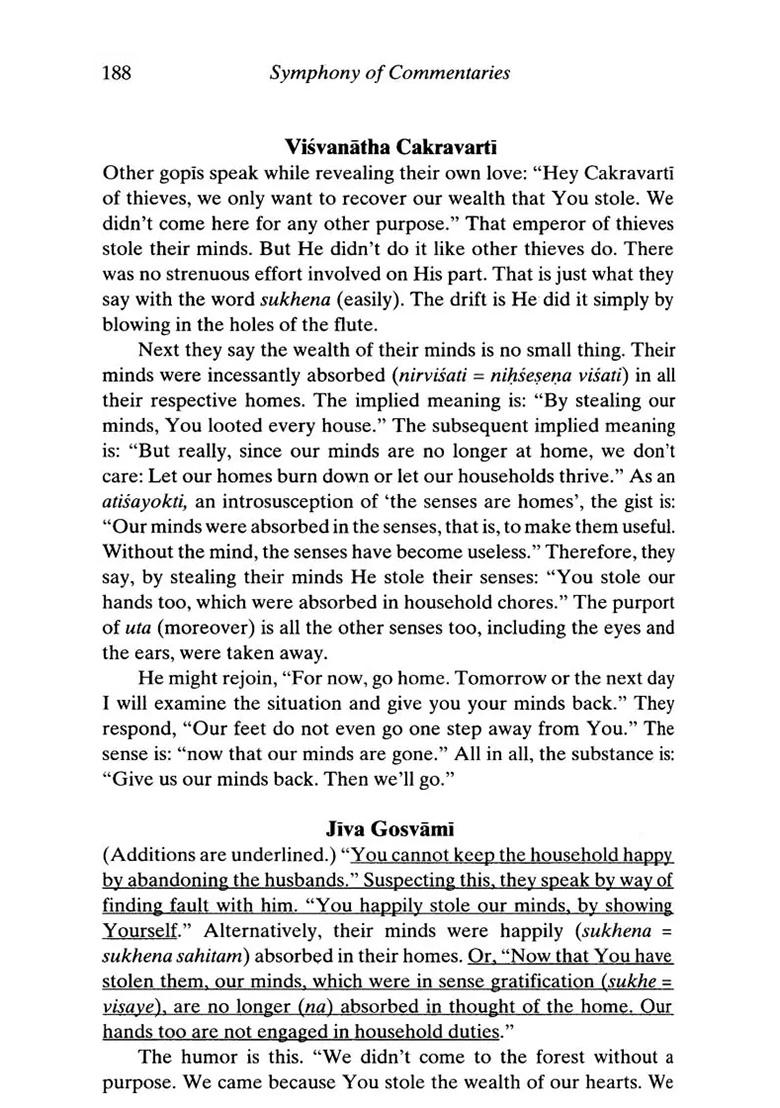 The Rasa Dance From Srimad Bhagavatam With Many Commentaries - Indya