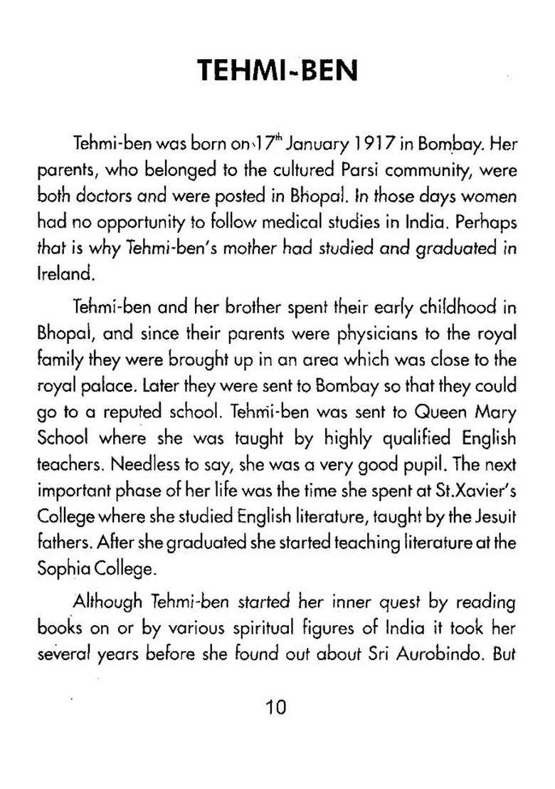 Seven Dedicated Lives (A Collection Of Biographical Essays About Some Of The Early Disciples Of The Mother And Sri Aurobindo) - Indya