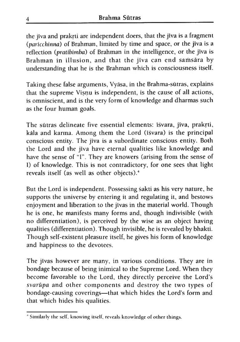 Brahma Sutras: Dvaita Commentary By By Baladeva Vidyabhusana - Indya