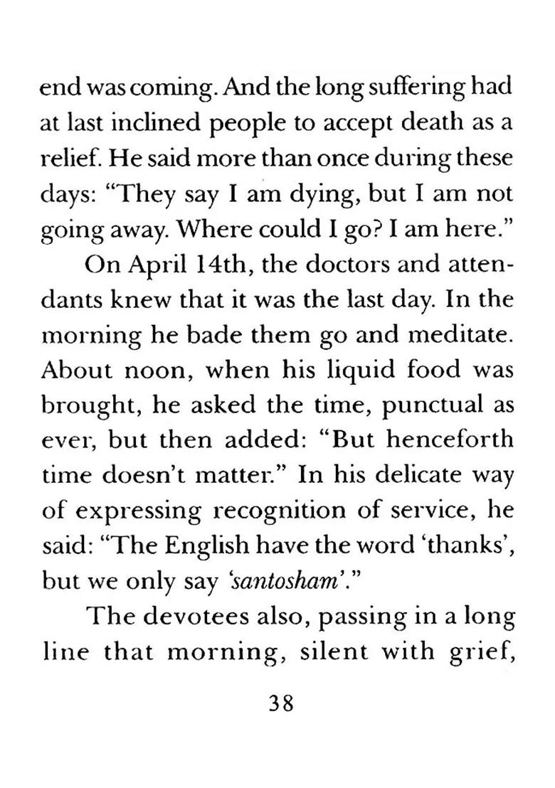 The Maha-Nirvana Of Bhagavan Sri Ramana Maharshi - Indya