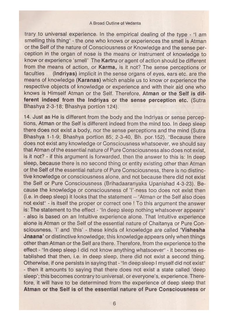 A Broad Outline Of Vedanta: Satichdaananda Vaak-Jyoti Series (An Old And Rare Book) - Indya