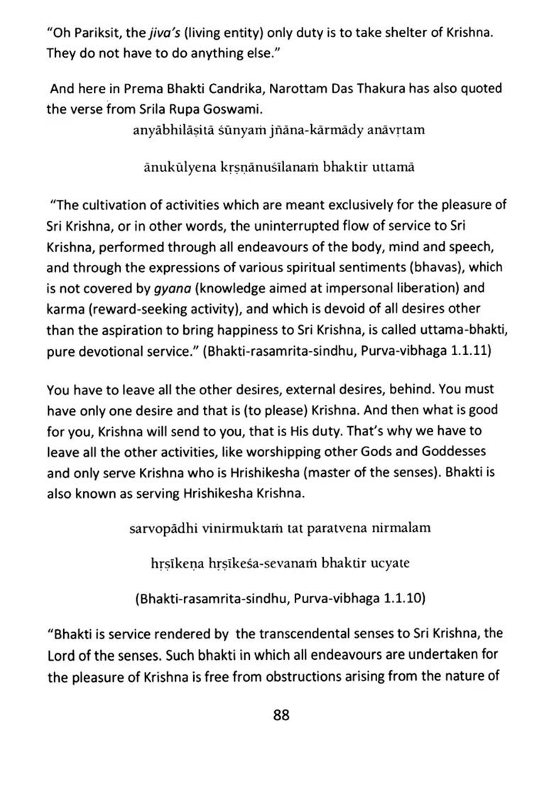 The Essence Of Sri Prema Bhakti Candrika - Indya