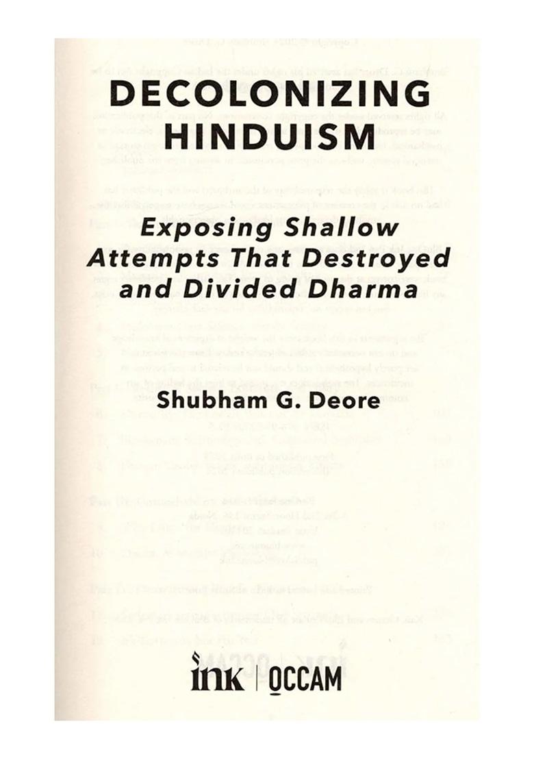 Decolonizing Hinduism: Exposing Shallow Attempts That Destroyed And Divided Dharma - Indya