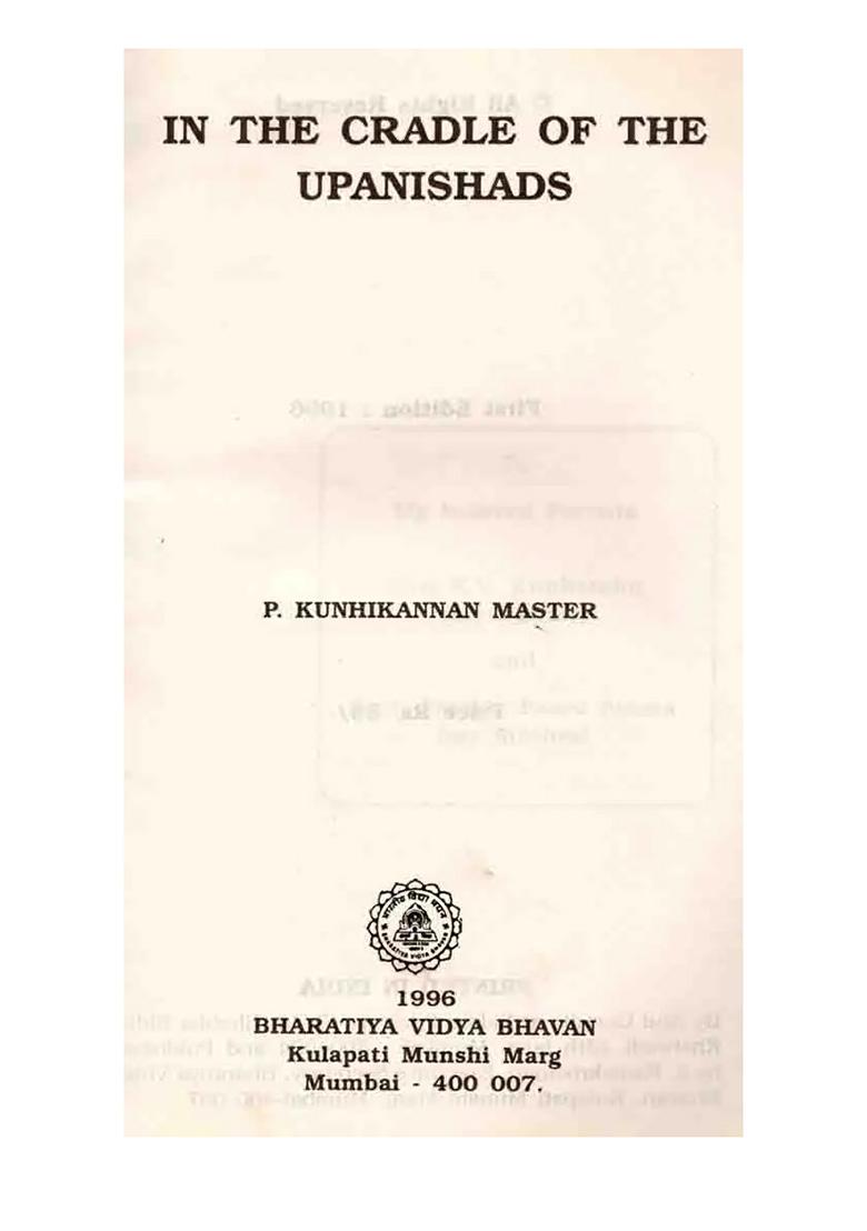In The Cradle Of The Upanishads (An Old And Rare Book) - Indya