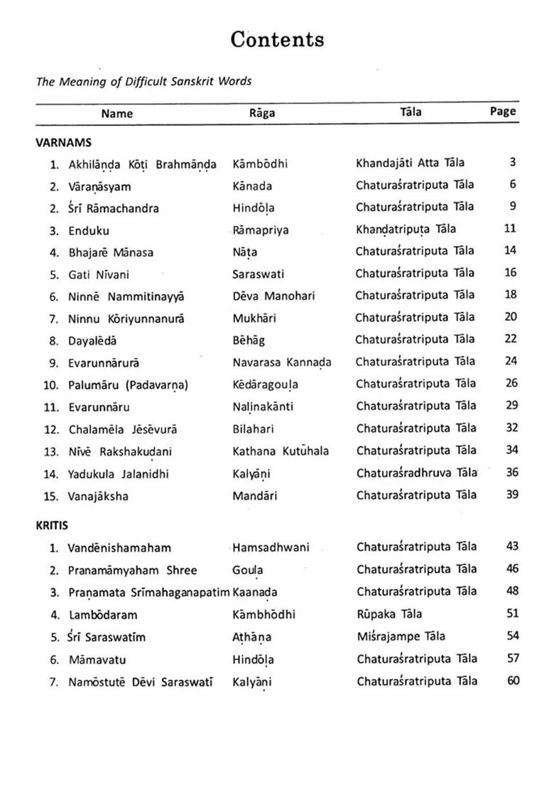 Vasudeva Kirthana Manjari (Compositions Of Mysore K. Vasudevacharya With Notations In English And Lyrics In Sanskrit Also) - Indya