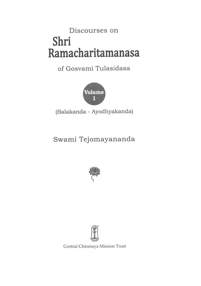 Discourses On Shri Ramacharitamanas (Ramacharitamanasa) (Set Of 2 Volumes): Tulsidas Ramayana - Indya