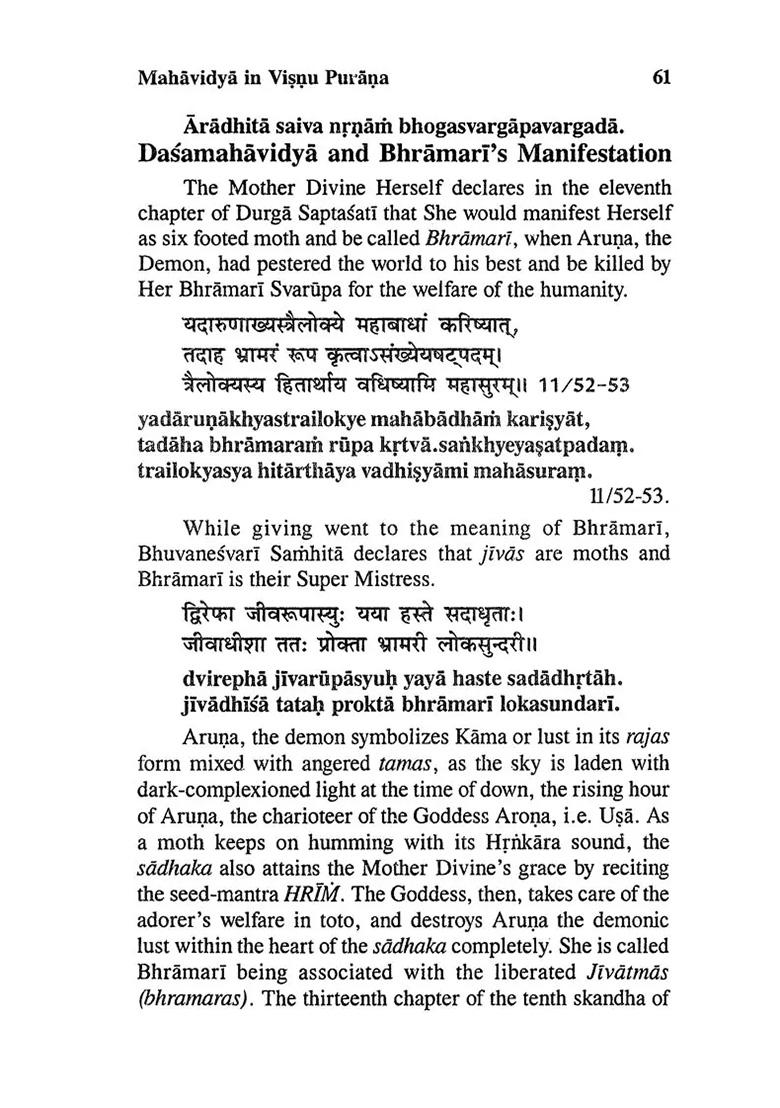 Dasamahavidya Mimamsa - Indya