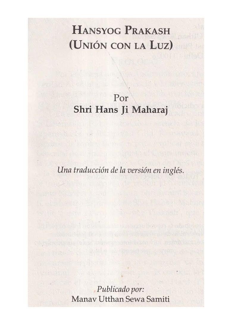 Union Con La Luz- Union With Light- An Old And Rare Book (Spanish) - Indya