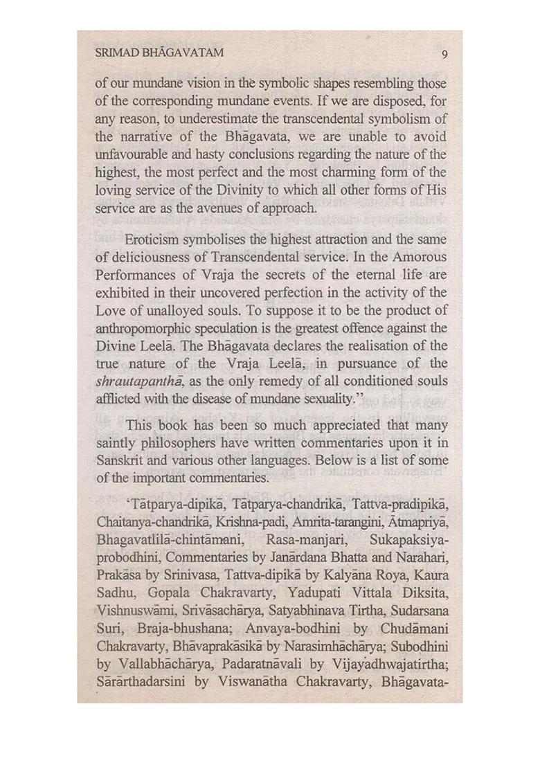 Srimad Bhagavatam Of Sri Krishnadvaipayana Vyasa: Set Of 2 Volumes (An Old & Rare Book) - Indya