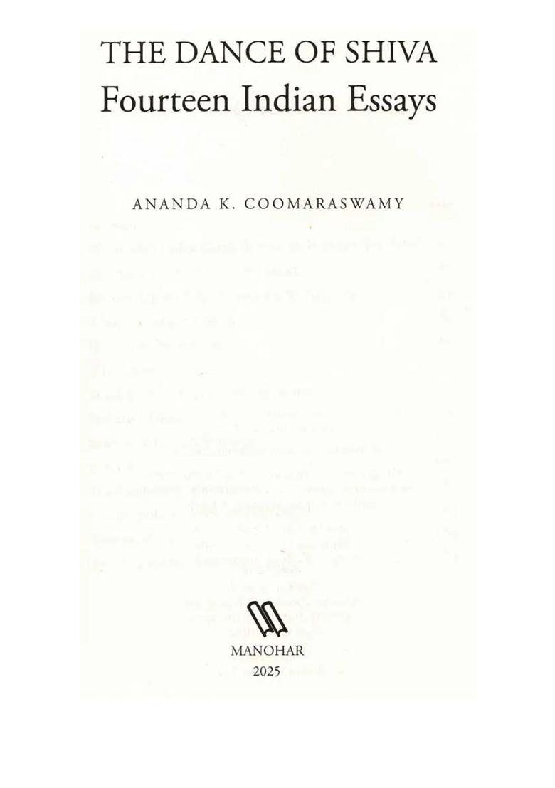 The Dance Of Shiva Fourteen Indian Essays - Indya