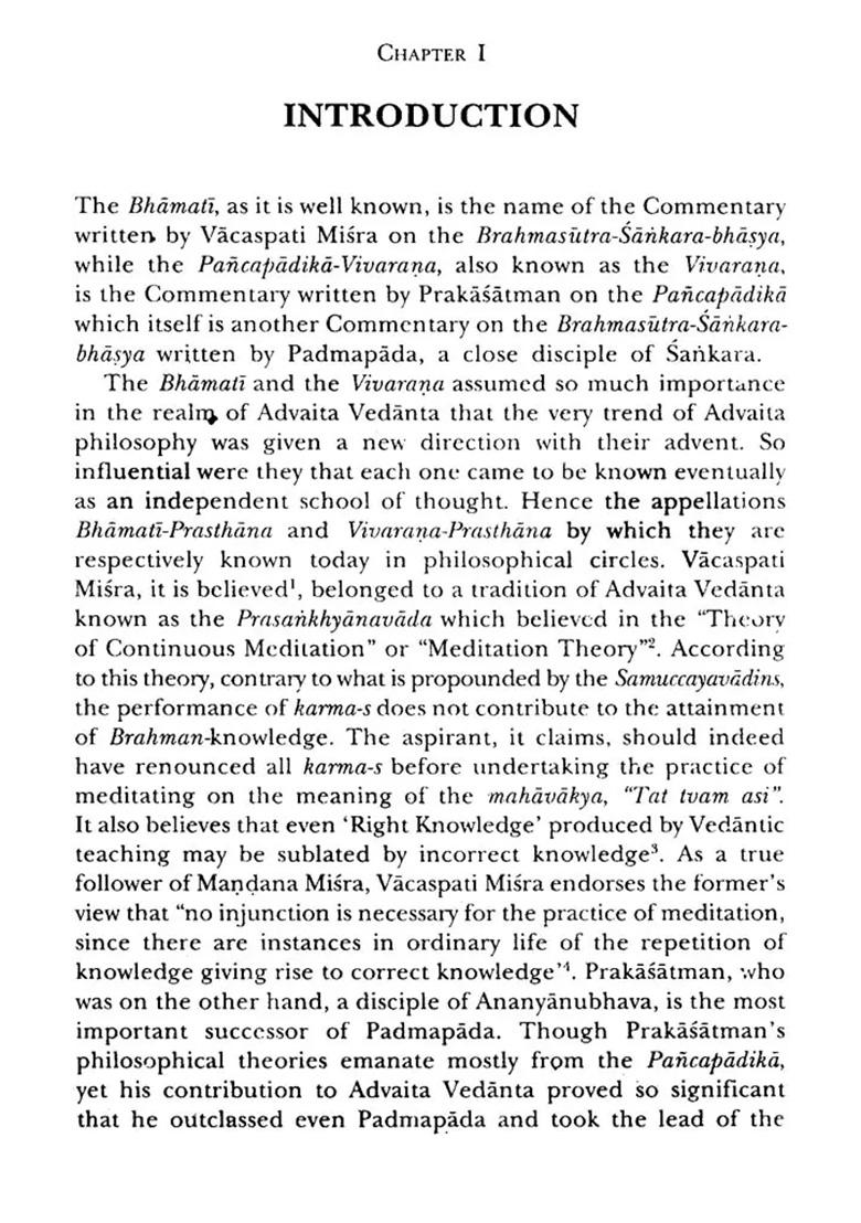 Bhamati And Vivarana Schools Of Advaita Vedanta: A Critical Approach - Indya