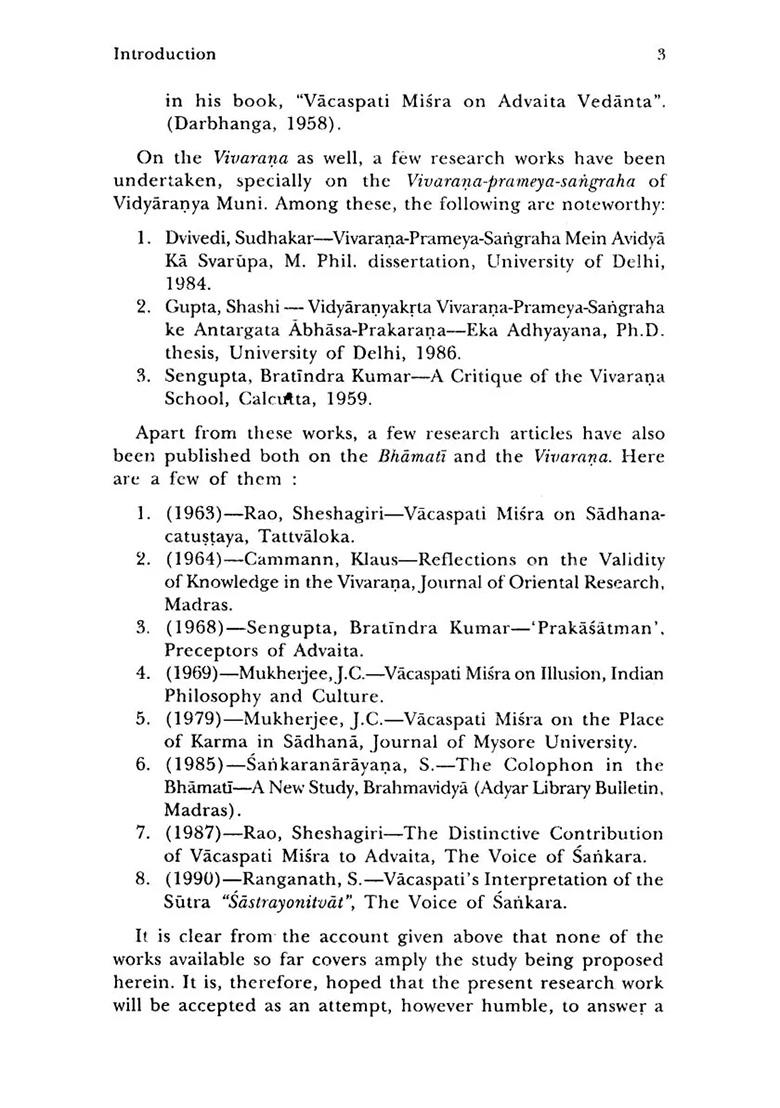 Bhamati And Vivarana Schools Of Advaita Vedanta: A Critical Approach - Indya