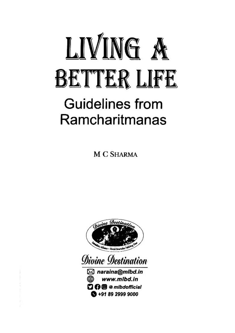 Living A Better Life Guidelines From Ramcharitmanas - Indya