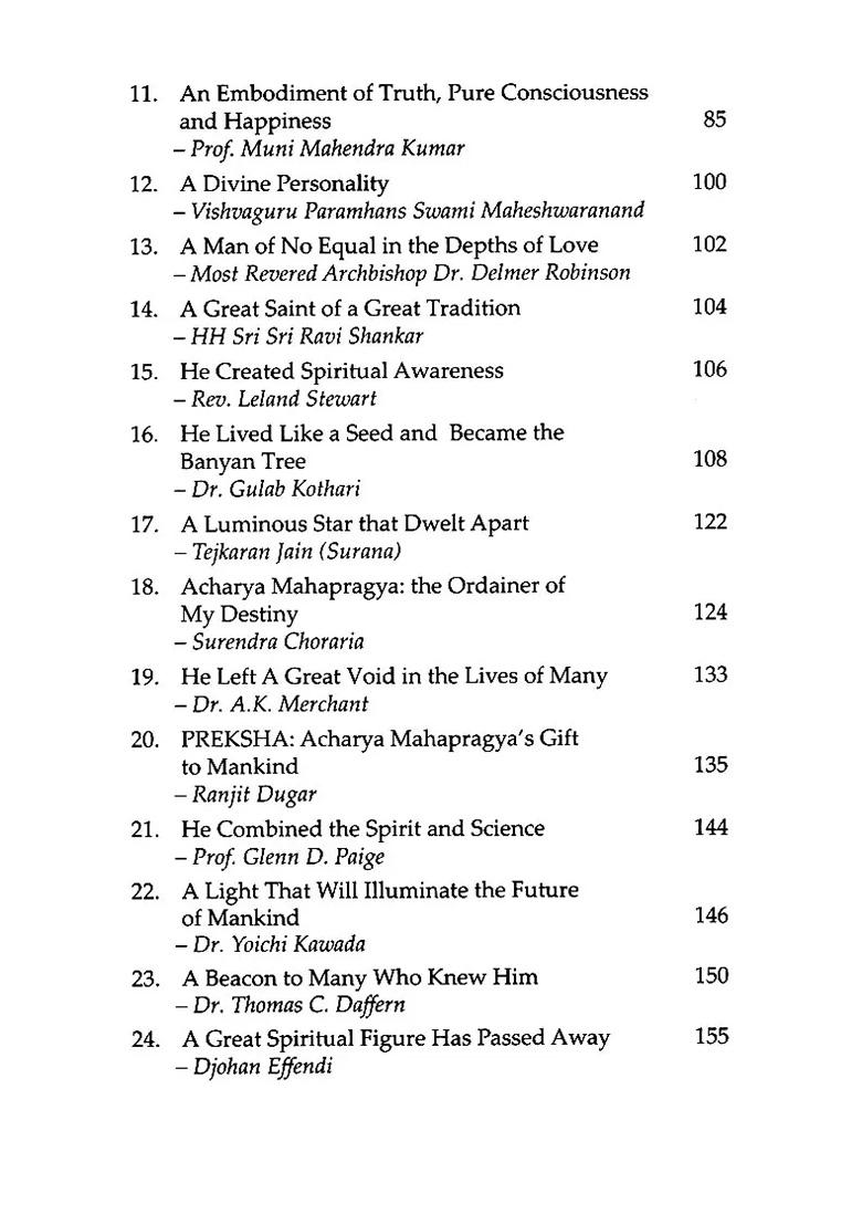 Anuvrat Anushasta Acharya Mahapragya: Global Reflections And Tributes - Indya