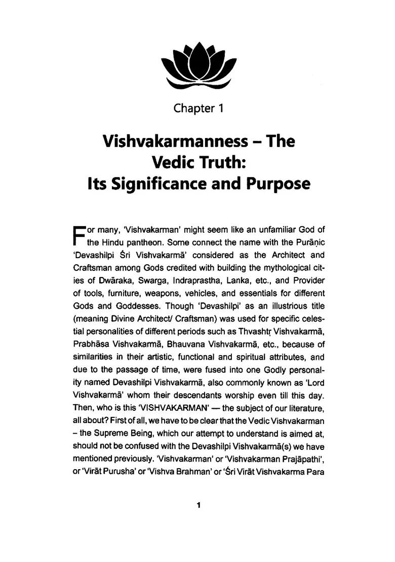 Vishvakarmanness: A Reawakening To The Vedic Truth (A Compilation Of Meditative Reflections & Revelations On The Supreme-Being, Sri Vishvakarman) - Indya