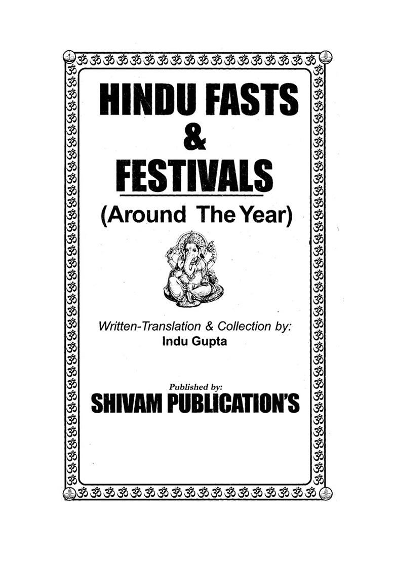 Hindu Fast & Festivals - Indya