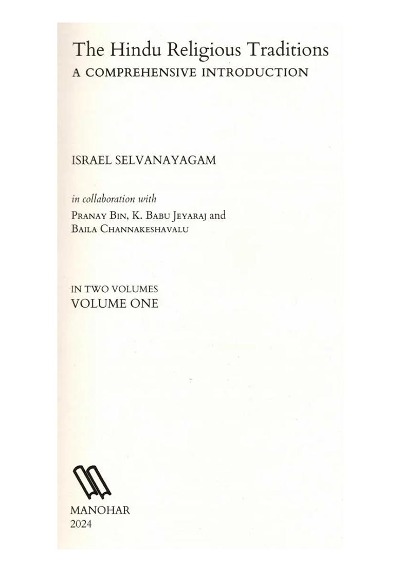 The Hindu Religious Traditions- A Comprehensive Introduction (Set Of 2 Volumes) - Indya