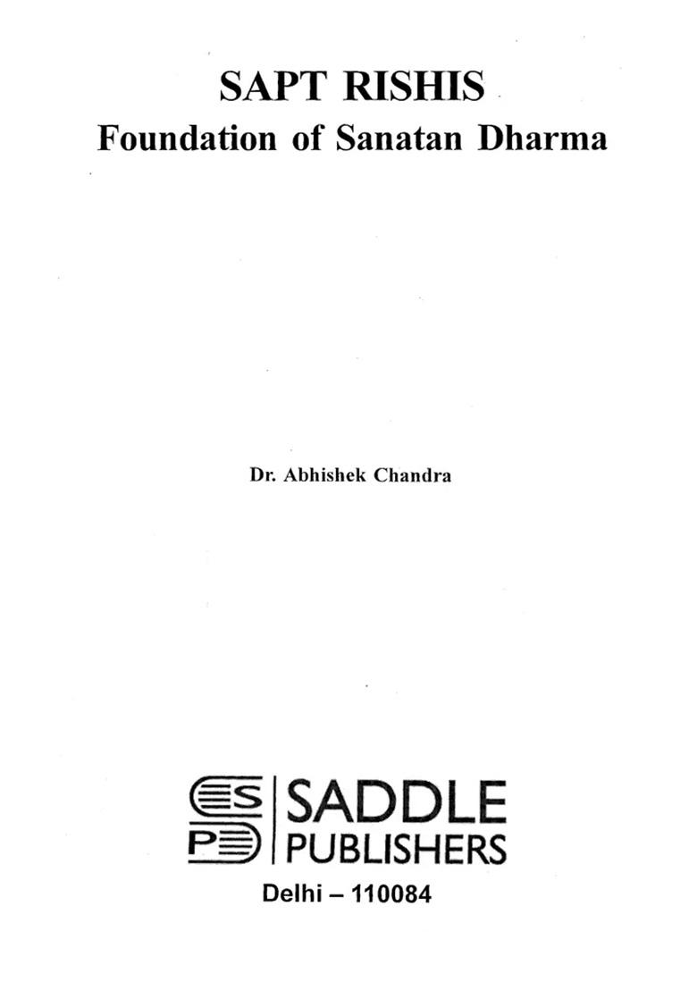 Sapt Rishis: Foundation Of Sanatan Dharma - Indya