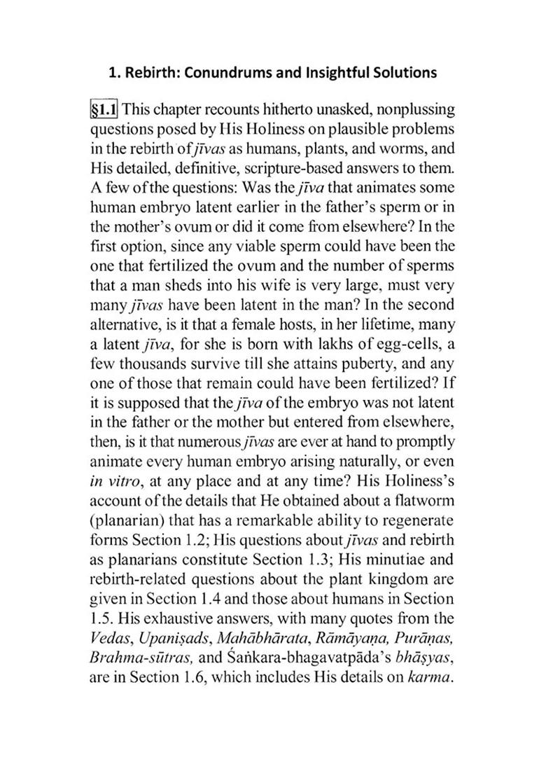 Scientific Evidence Vedantic Light: Gleanings From His Holiness Jagadguru Sri Abhinava Vidyatirtha Mahasvamin - Indya