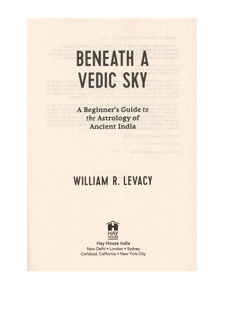 Beneath A Vedic Sky: A Beginner