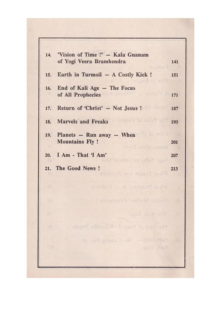 1999 - End Of Kali Yuga ( Prophecies Of Ancient Palm - Leaf Manuscript " Kala - Gnanam " ) - An Old And Rare Book - Indya