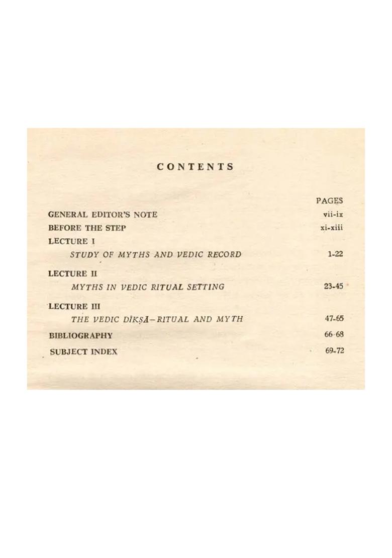 Vedic Myths In Social Perspective (Acharya Dr. Vishva Bandhu Memorial Lectures) (An Old And Rare Book) - Indya