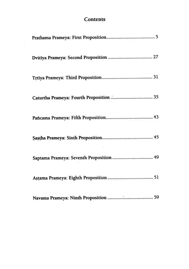 Prameya - Ratnavali (Srila Baladeva Vidyabhusana) - Indya
