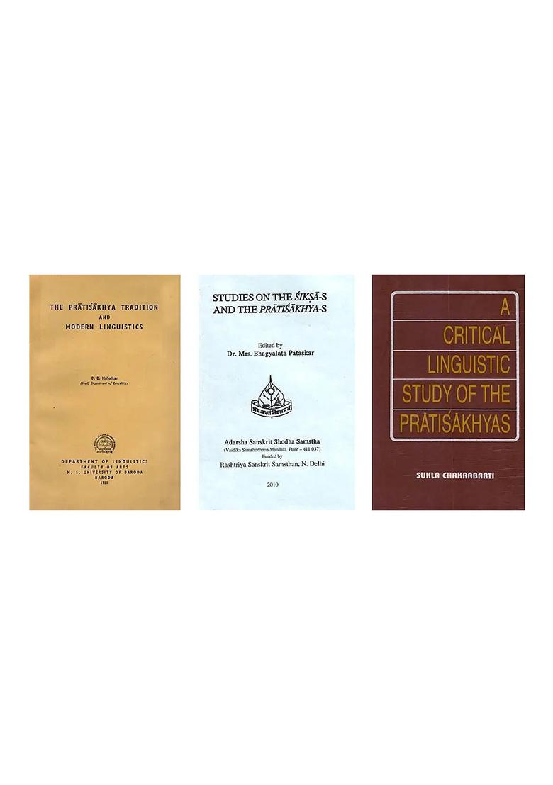 Studies On Pratisakhyas (Set Of 3 Books) - Indya