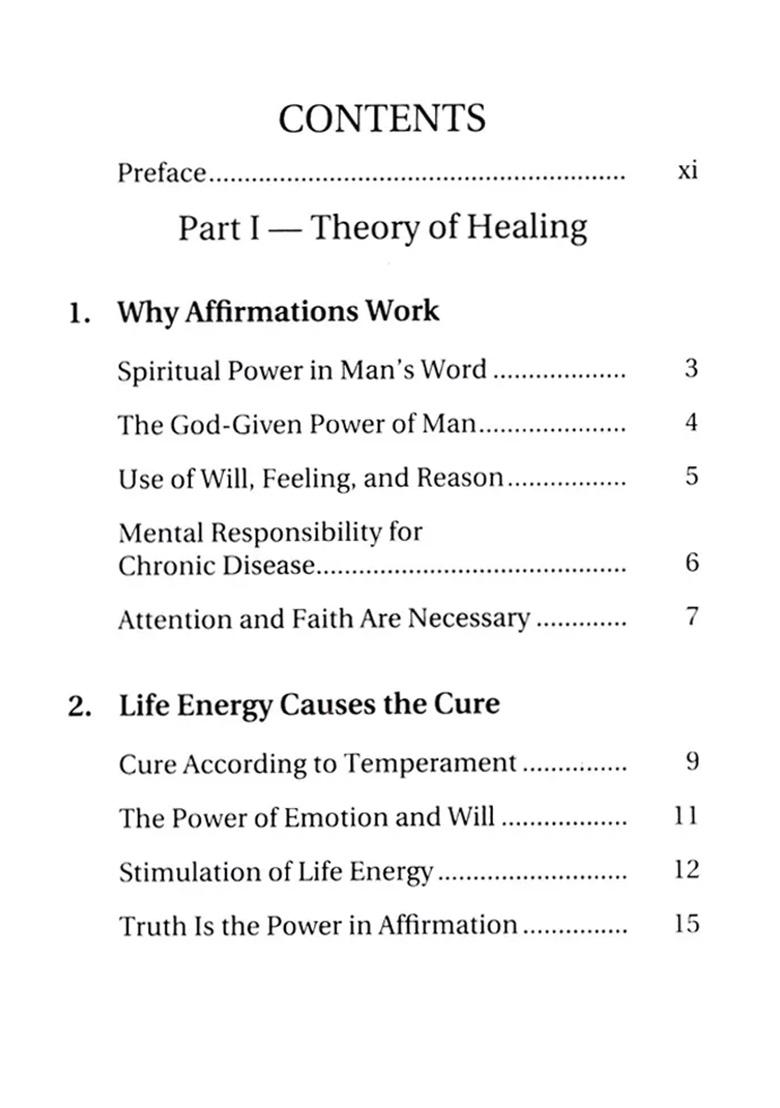 Scientific Healing Affirmations- Theory And Practice Of Concentration - Indya
