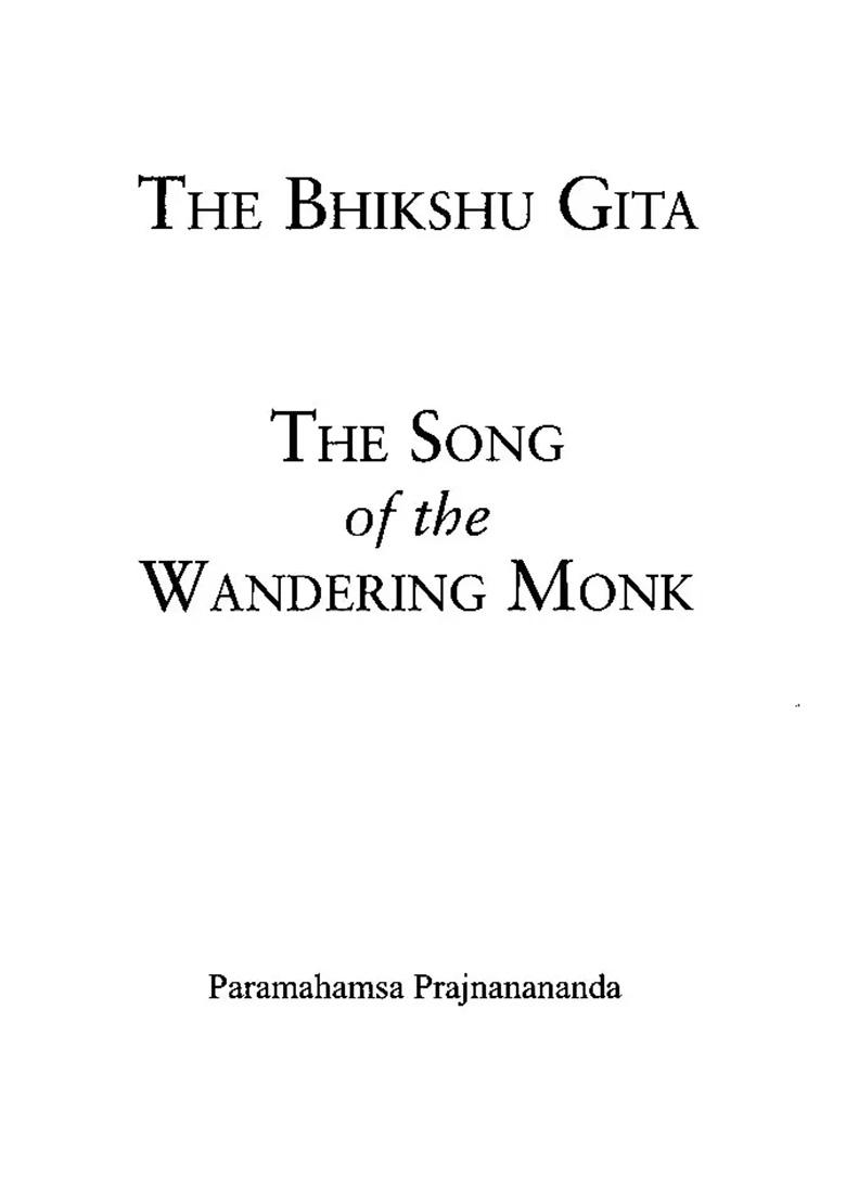 The Bhikshu Gita- The Song Of The Wandering Monk - Indya