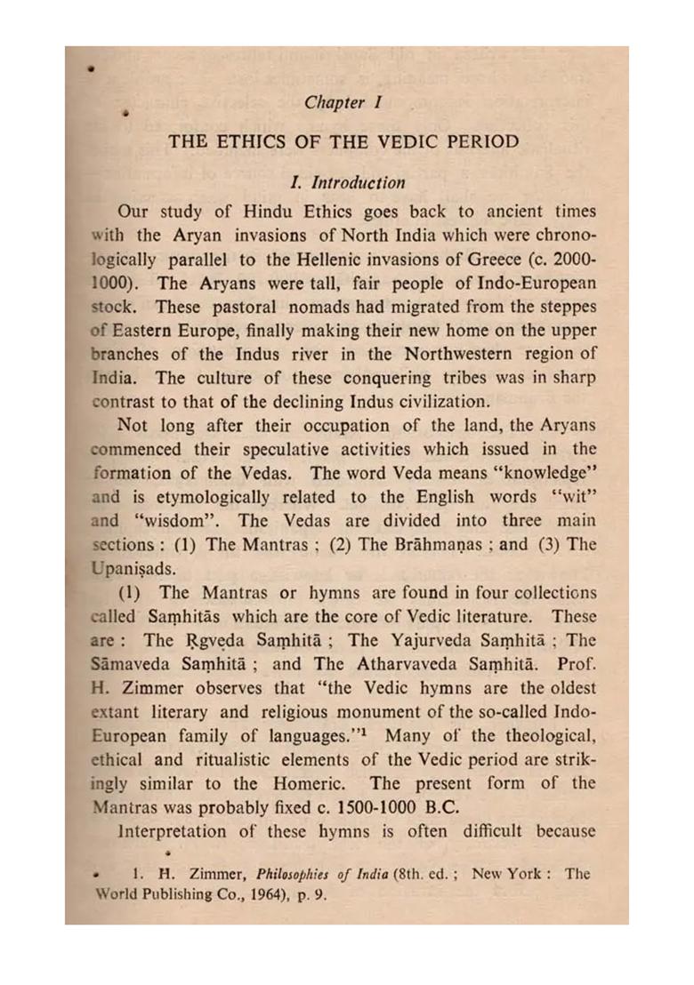 The Evolution Of Hindu Ethical Ideals (An Old And Rare Book) - Indya