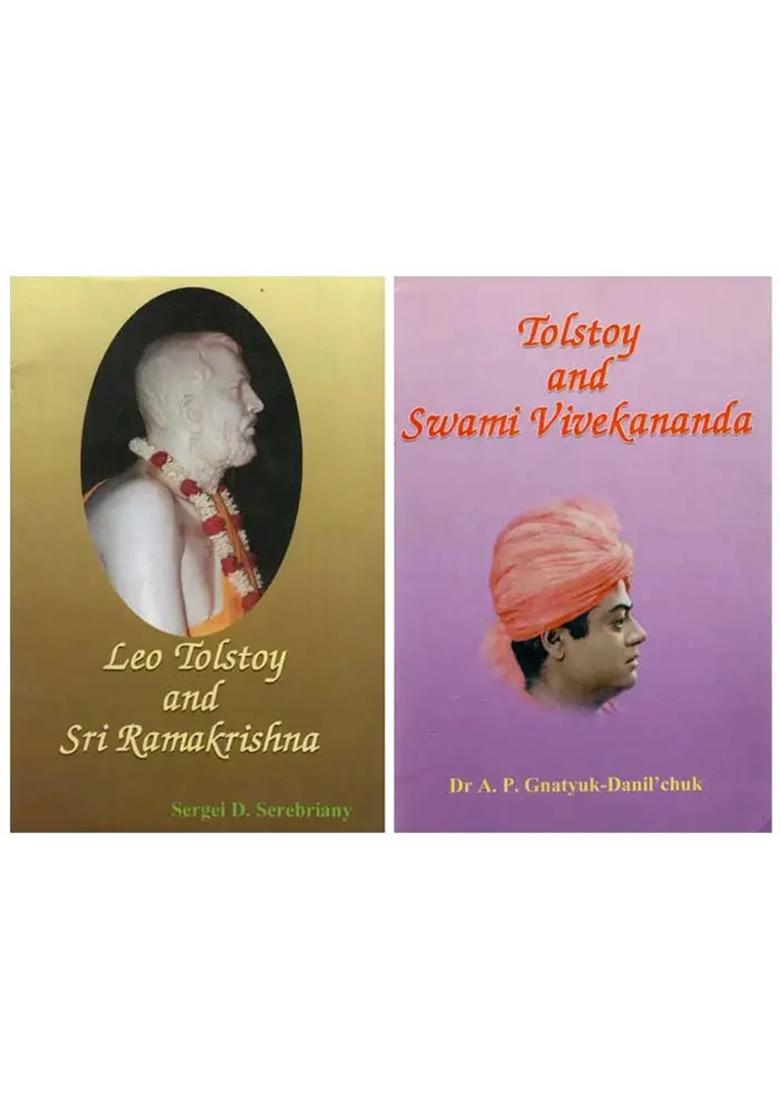 Leo Tolstoy And Sri Ramakrishna And Swami Vivekananda (Set Of 2 Books) - Indya