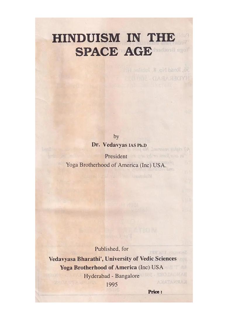 Hinduism In The Space Age: A Space Age Presentation Of "Vedic Wisdom"! - Indya