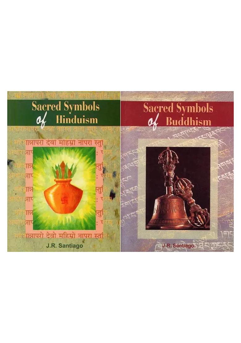 Sacred Symbols Of Hinduism And Buddhism (Set Of 2 Books) - Indya