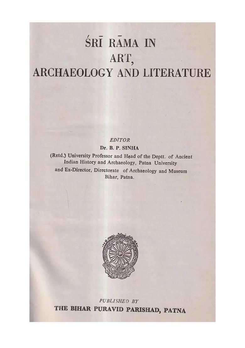 Sri Rama In Art, Archaeology & Literature - Indya