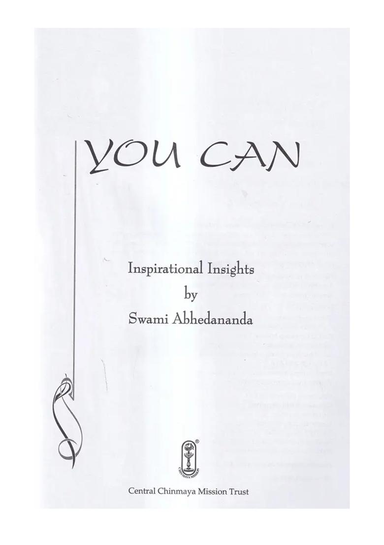 You Can - Inspirational Insights By Swami Abhedananda - Indya