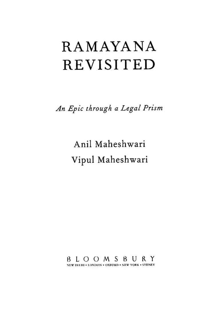 Ramayana Revisited: An Epic Through A Legal Prism - Indya